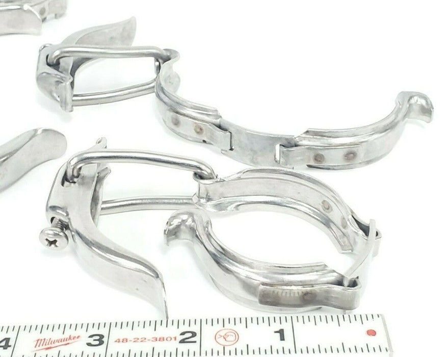 LOT OF 6 NEW TRI-CLAMPS 304 13MHLA150 CLAMPS TYPE 13 304 SS 1-1/2''