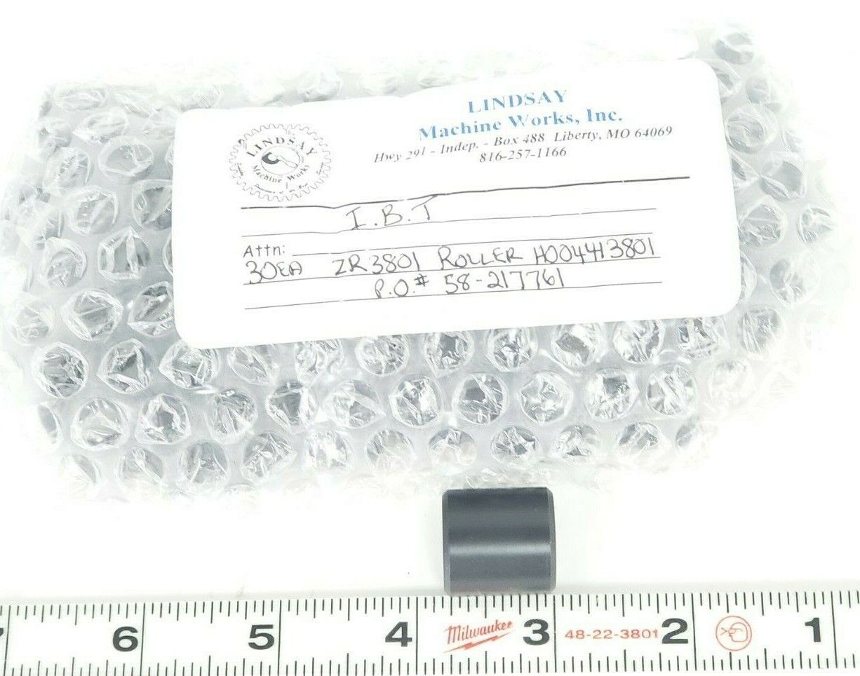 LOT OF 30 LINDSAY MACHINE WORKS H004413801 ROLLERS I.B.T ZR3801