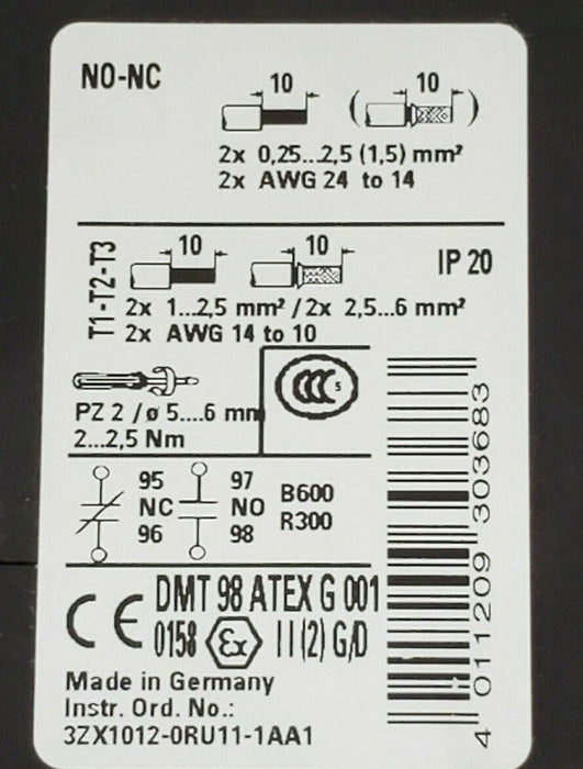 NEW SIEMENS 3RU1126-1GD0 OVERLOAD RELAY 3RU11261GD04.5-6.3A