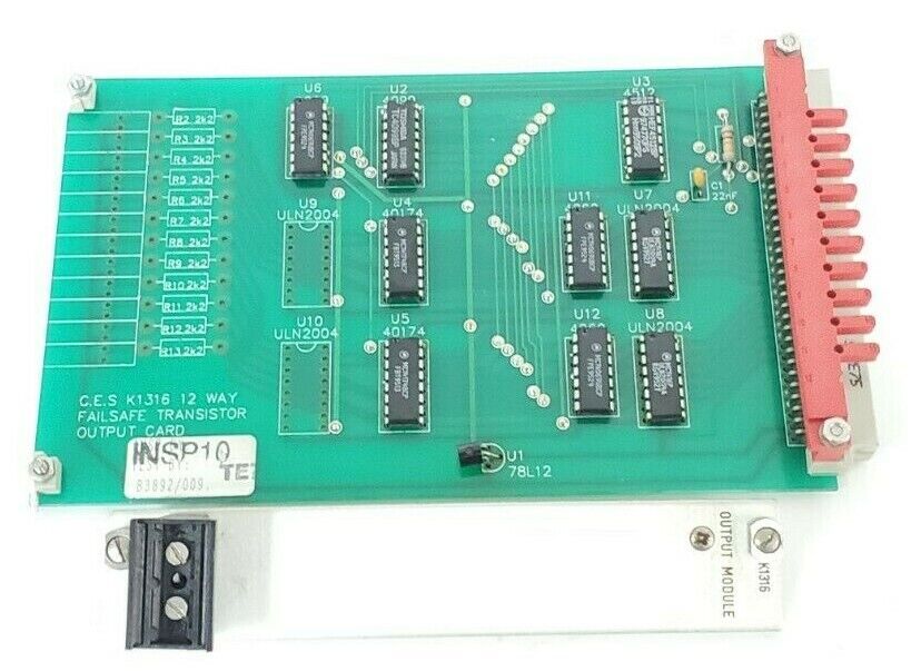 CONTROL EQUIPMENT K1316 12 WAY FAILSAFE TRANSISTOR OUTPUT CARD