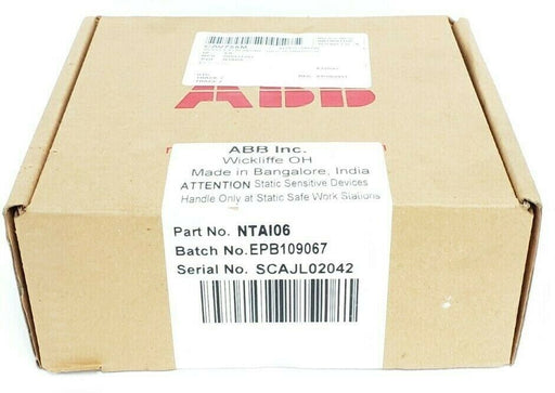 FACTORY SEALED ABB NTAI106 I/O TERMINATION MODULE