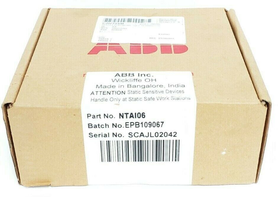 FACTORY SEALED ABB NTAI106 I/O TERMINATION MODULE