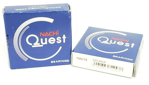 LOT OF 2 NEW NACHI 6207C3BNLM BEARINGS