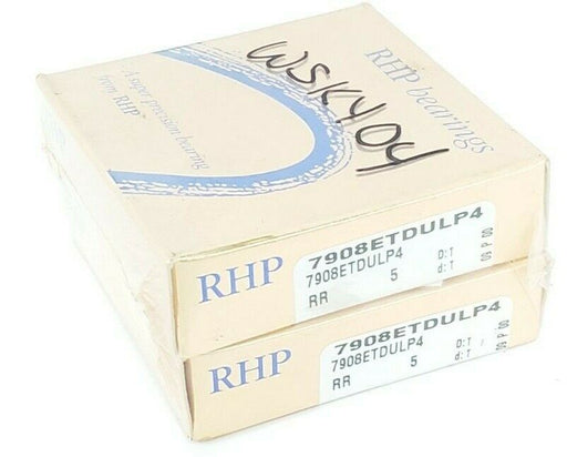 NEW SEALED SET OF RHP 7908ETDULP4 SUPER PRECISION BEARINGS