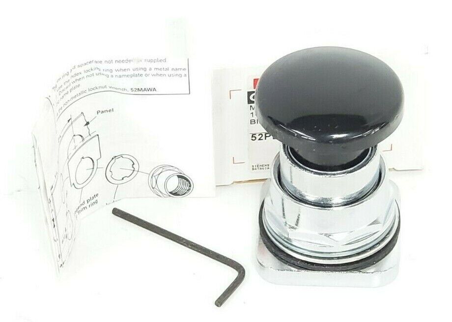 NIB FURNAS 52PB9D1 OIL TIGHT MUSHROOM OPERATOR 1-5/8'' HEAD BLACK SER. F