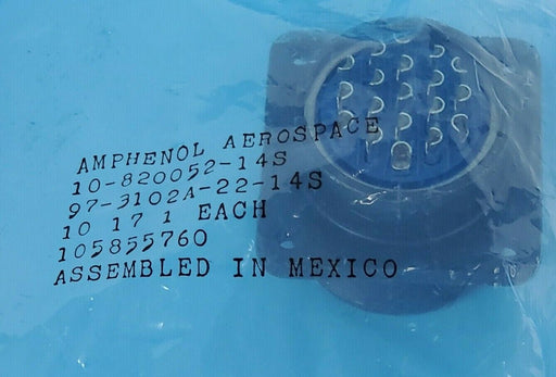 LOT OF 2 NEW AMPHENOL 97-3102A-22-14S CIRCULAR CONNECTOR RECEPTACLES