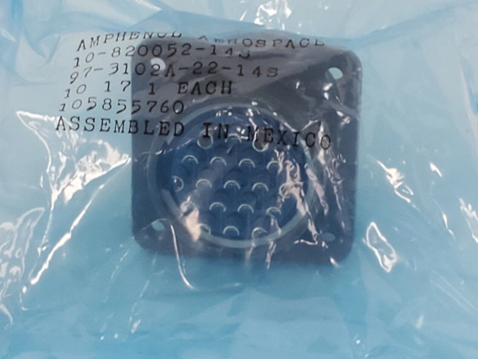 LOT OF 2 NEW AMPHENOL 97-3102A-22-14S CIRCULAR CONNECTOR RECEPTACLES