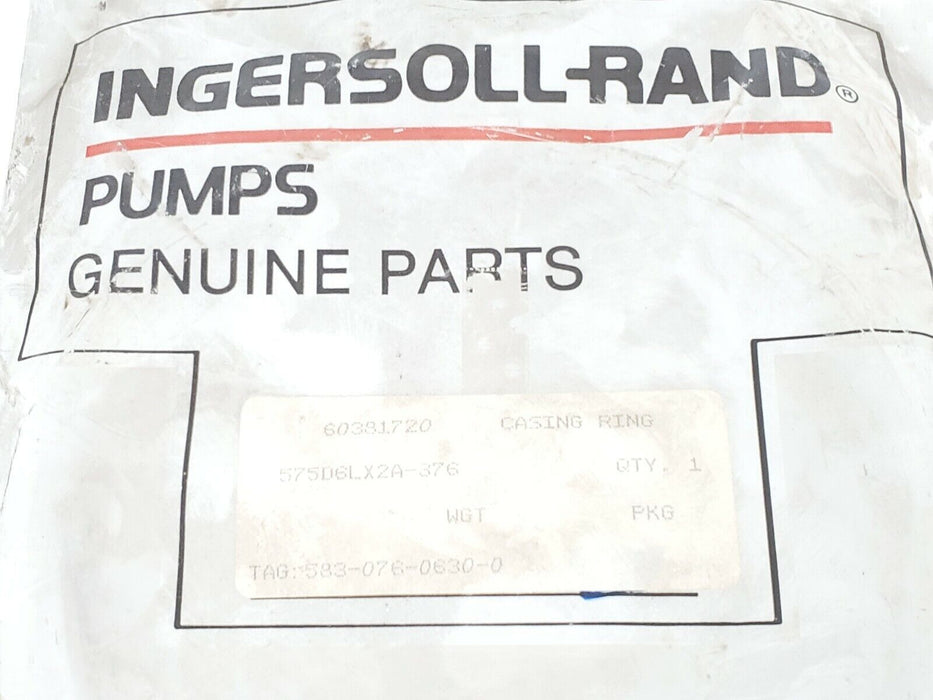 NEW INGERSOLL RAND 60381720 CASTING RING 575D6LX2A-376