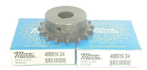 LOT OF 2 NIB MARTIN 40BS16 3/4 BORED TO SIZE SPROCKETS