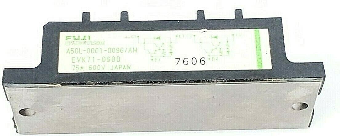 FANUC FUJI ELECTRIC A50L-0001-0096/AM POWER BLOCK 75AMP 600V, EVK71-060D