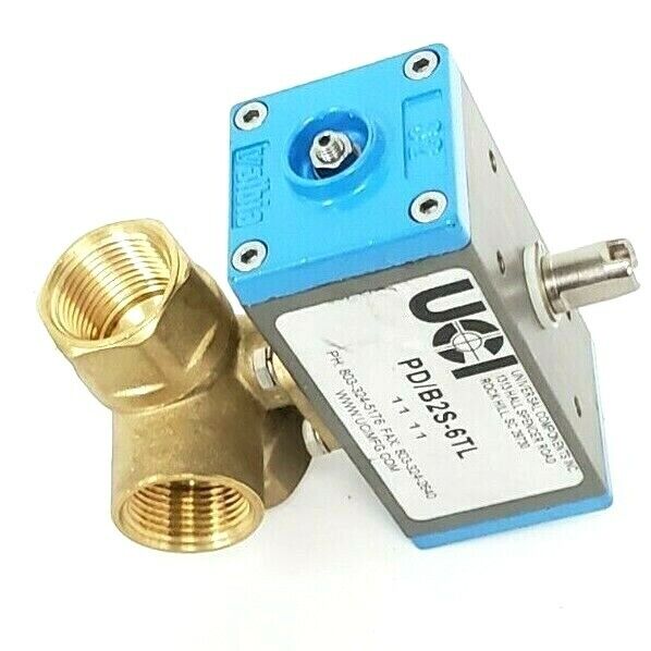 UNIVERSAL COMPONENTS INC. PD/B2S-6TL BRASS ACTUATED VALVE 3/4''