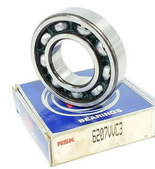 NIB NSK 6207VVC3 6200 SERIES SINGLE ROW DEEP GROOVE BALL BEARING