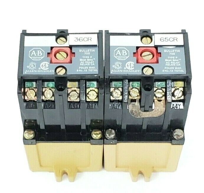 LOT OF 2 ALLEN BRADLEY 700-P400A1 SER. B RELAYS 700P400A1