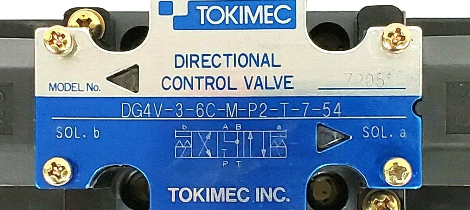 NEW TOKIMEC DG4V-3-6C-M-P2-T-7-54 DIRECTIONAL CONTROL VALVE A100, DG4V36CMP2T754