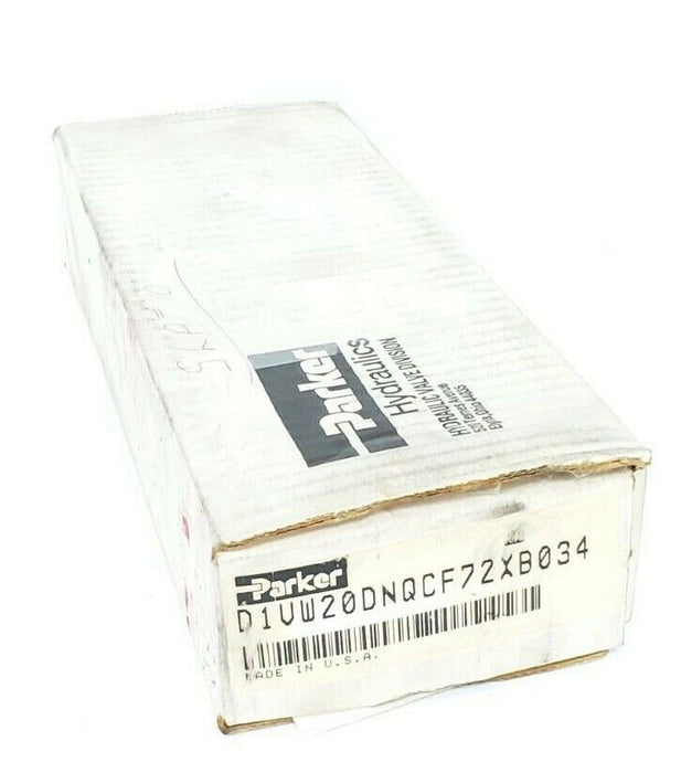 NIB PARKER D1VW20DNQCF72XB034 SOLENOID VALVE 5000PSI, 0.56 AMPS