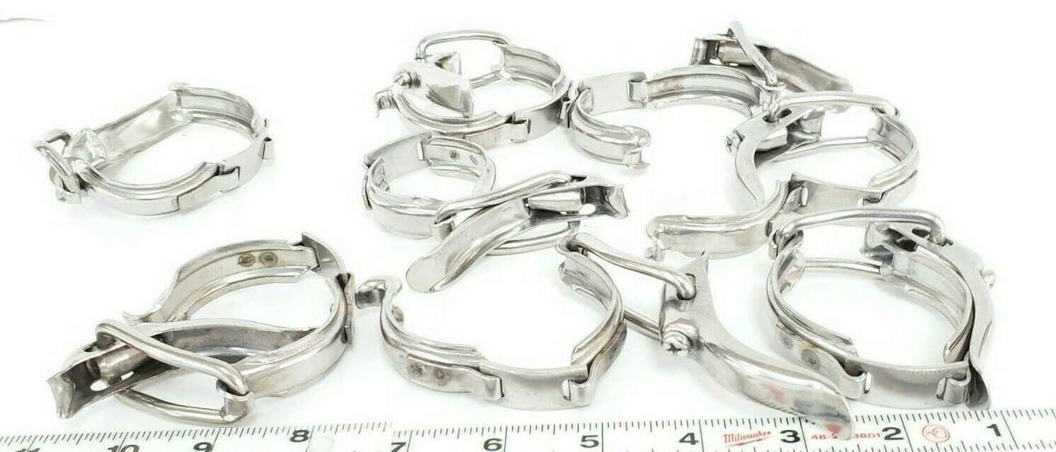 LOT OF 8 GENERIC 304 13MHLA150 HINGED TOGGLE CLAMPS 13MHLA 1-1/2" S 13MHLA-1.5-S