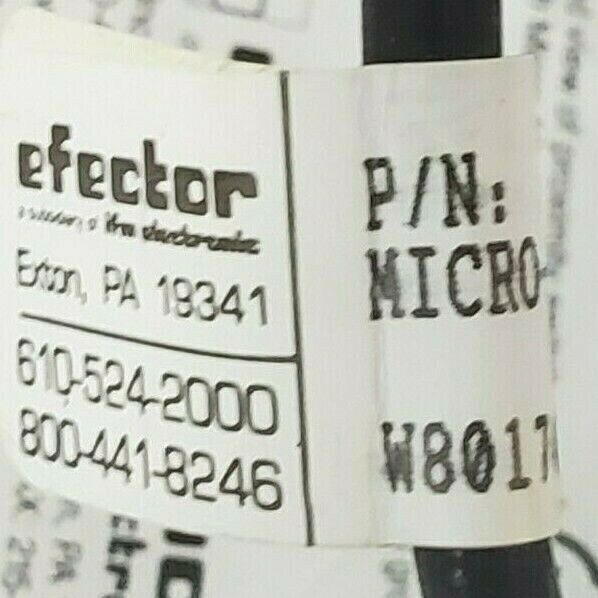 NEW IFM EFECTOR MICRO-AC-X/X-R0L-PUR-5M/W CORDSET CONNECTOR