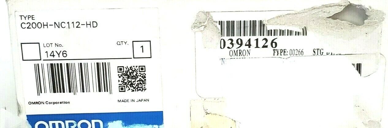 NIB OMRON C200H-NC112-HD STEPPER CONTROL UNIT 12-24VDC / 5-24VDC C200HNC112HD