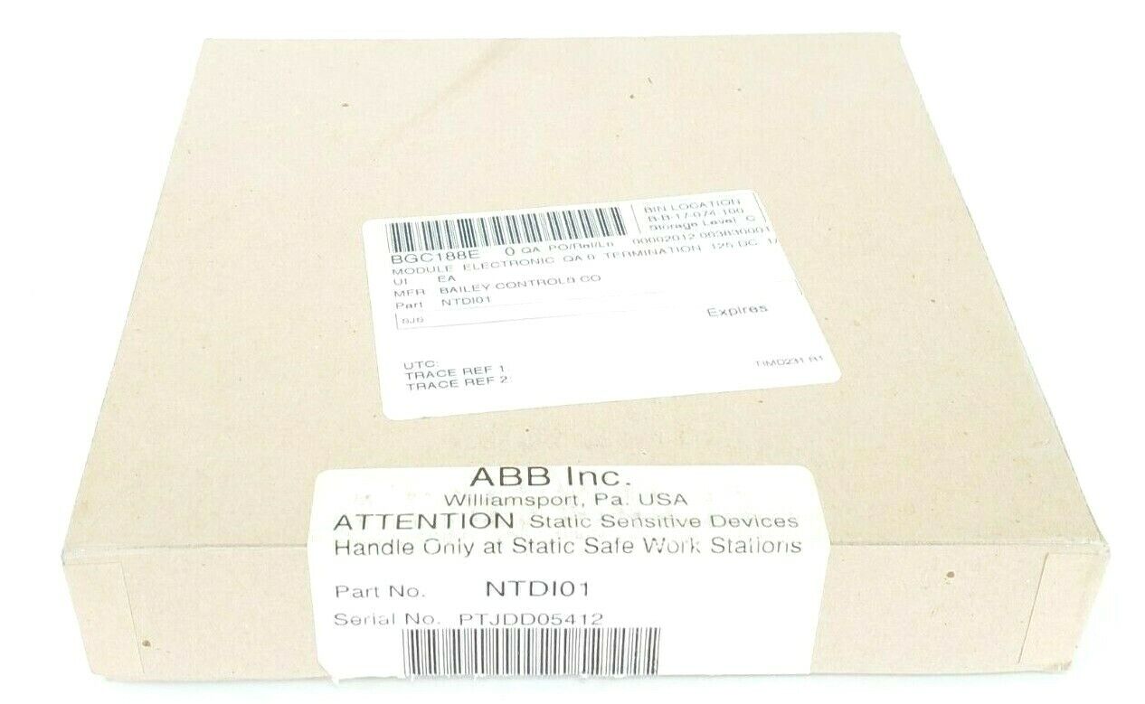 NIB ABB NTDI-01 INTERFACE BOARD 6632113A1 NTD101 INFI 90 6632112L1