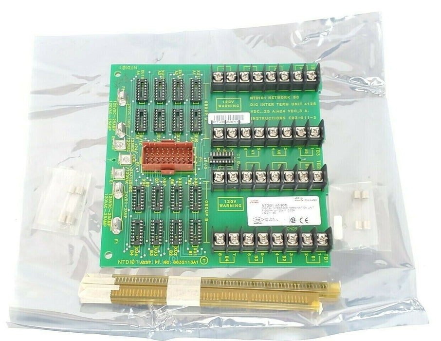 NIB ABB NTDI-01 INTERFACE BOARD 6632113A1 NTD101 INFI 90 6632112L1