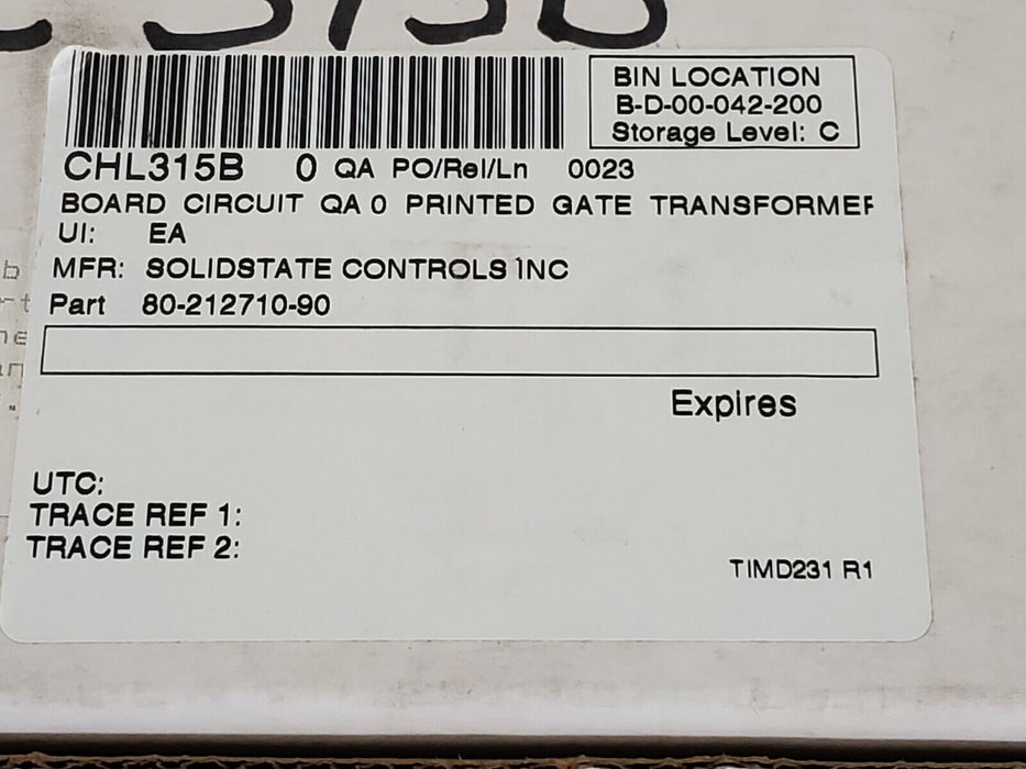 NEW SOLIDSTATE CONTROLS 80-212710-90 TRANSFORMER BOARD 03-311624-00