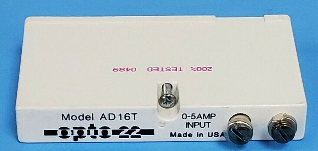 OPTO 22 AD16T INPUT MODULE CURRENT RATING 5A