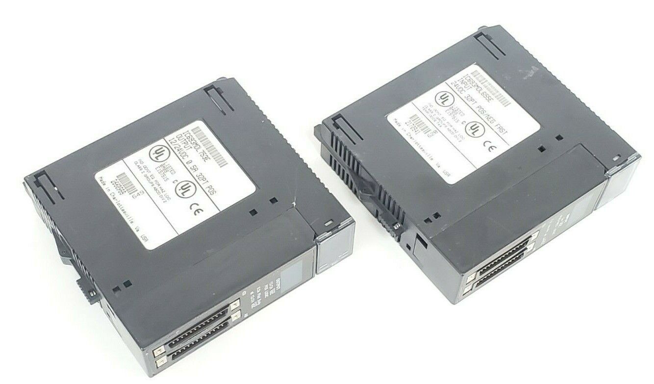 LOT OF 2 GE FANUC I/O MODULES IC693MDL655E & IC693MDL753E