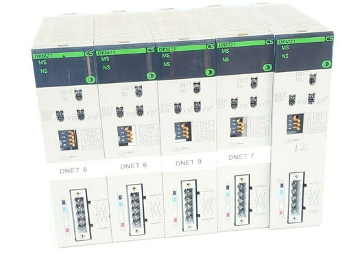 LOT OF 5 OMRON CS1W-DRM21 DEVICENET UNITS 24VDC .5W CS1WDRM21