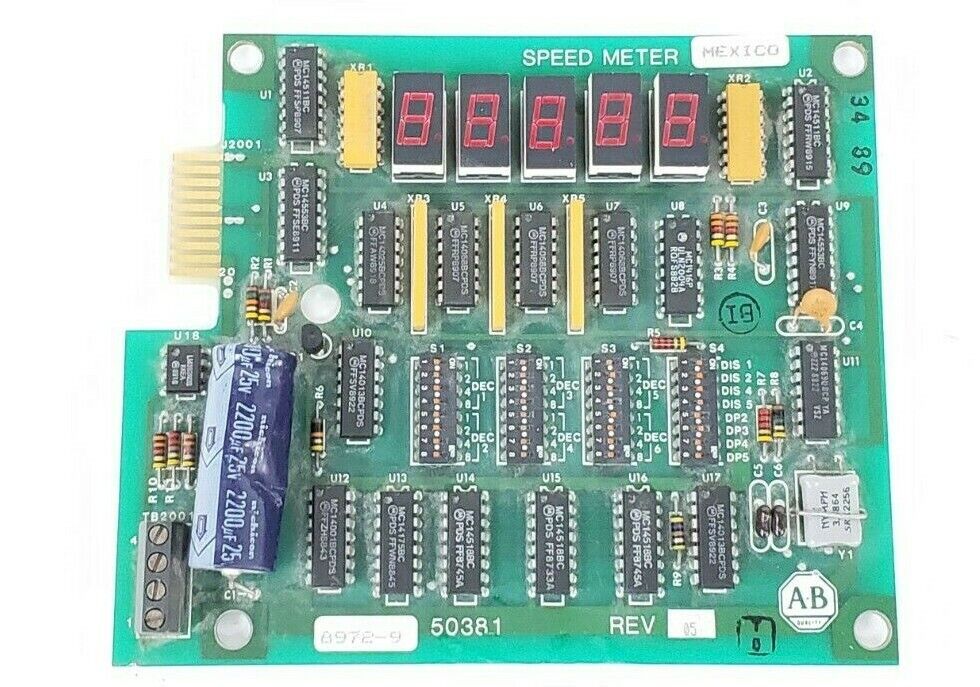 ALLEN BRADLEY 50381 SPEED METER BOARD REV. 05 118381 REV. D