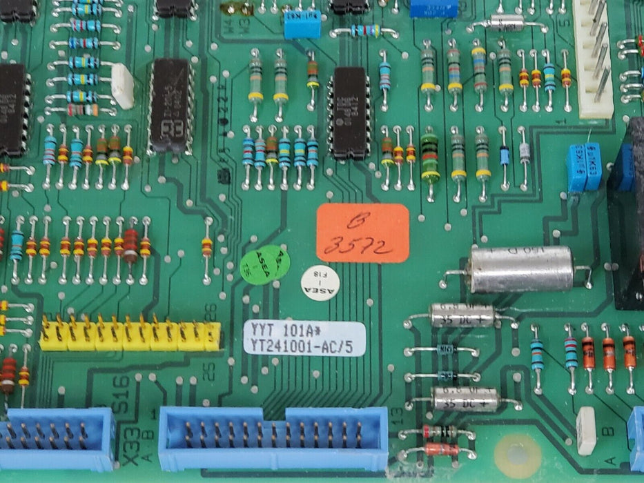 ABB YYT-101A CONTROL BOARD YT241001-AC/5 2668 180-151/3 854022R