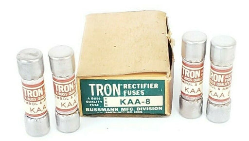 BOX OF 4 NEW COOPER BUSSMANN KAA-8 RECTIFIER FUSES KAA8