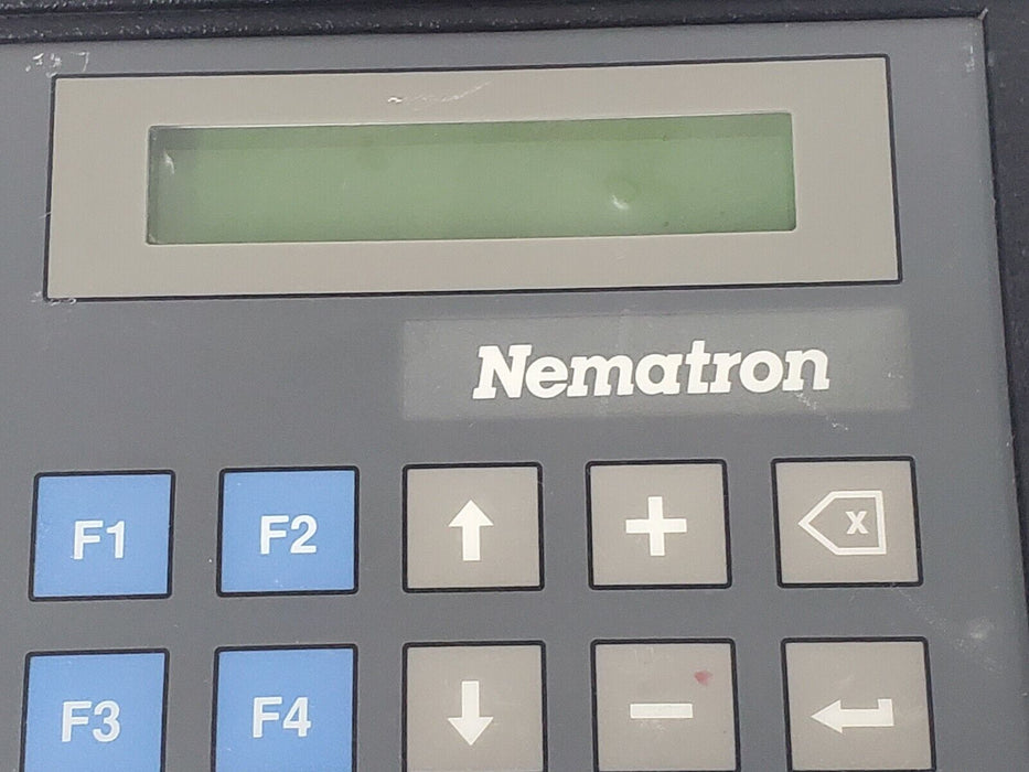 REPAIRED NEMATRON CORP. IWS-30M OPERATOR INTERFACE LCD 10KEY 0.5AMP 24VDC IWS30M