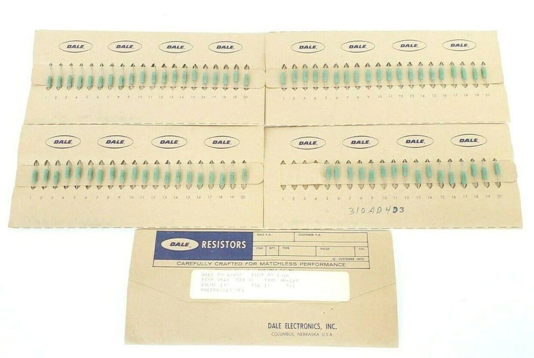 LOT OF 96 NEW DALE RN60D RESISTORS 1300F 7038 RN60D-1300F RN60D1300F