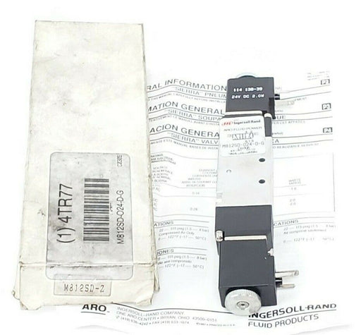 NEW ARO INGERSOLL RAND M812SD-024-D-G SOLENOID VALVE 114 138-39, 24V DC, 2.0W
