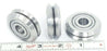 LOT OF 3 BISHOP WISECARVER X312 W3 DUAL-VEE ROLLER GUIDE WHEELS 54-0030