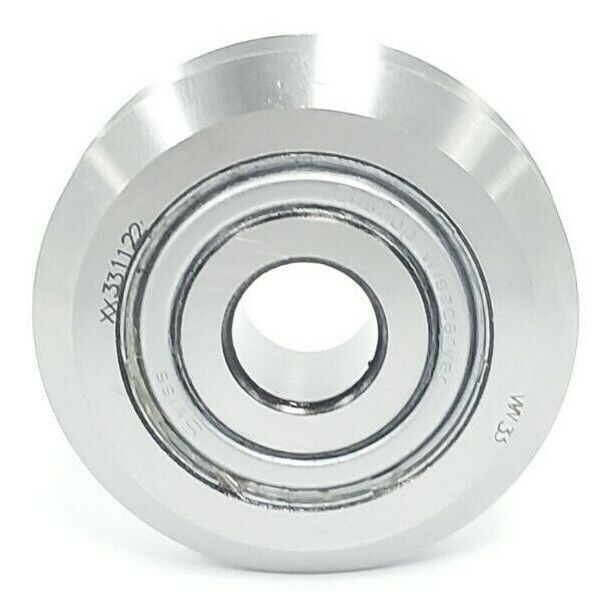 LOT OF 3 BISHOP WISECARVER X312 W3 DUAL-VEE ROLLER GUIDE WHEELS 54-0030