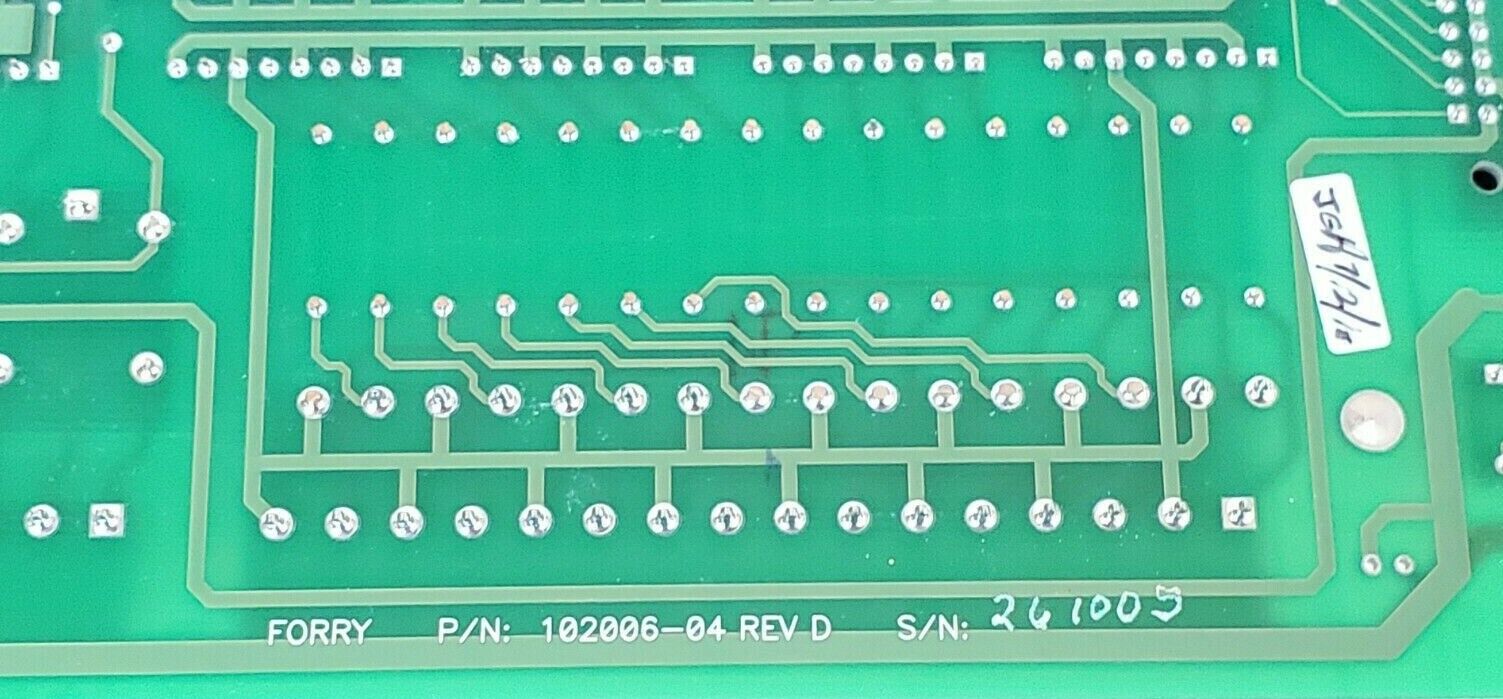 FORRY 102006-04 POWER SUPPLY BOARD 10200604 REV. D