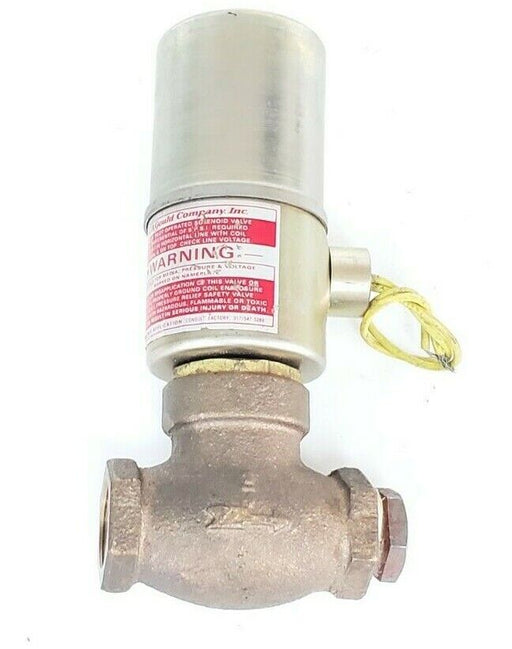 GOULD COMPANY QR-3 SOLENOID VALVE AIR/WATER 120V 5-150PSI 60CY SIZE: 3/4''