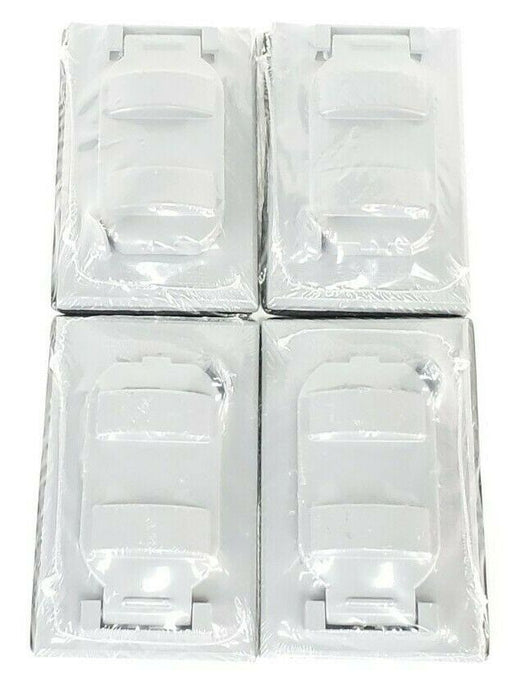 LOT OF 4 NEW BWF FCL-62V DUPLEX RECEPTACLE OR DUPLEX SWITCH COVERS GRAY