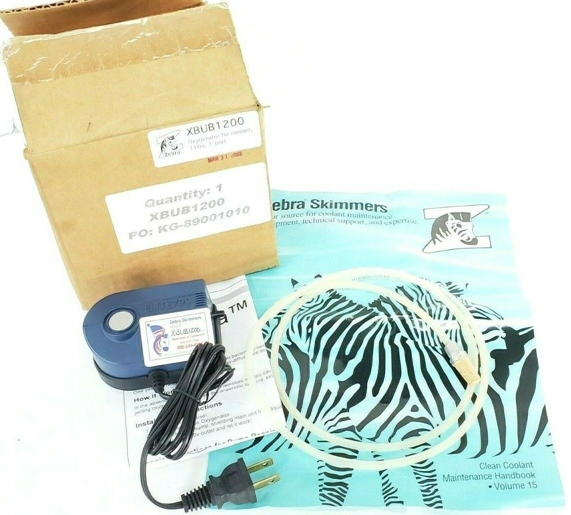 NIB ZEBRA XBUB1200 OXYGENATOR FOR COOLANT
