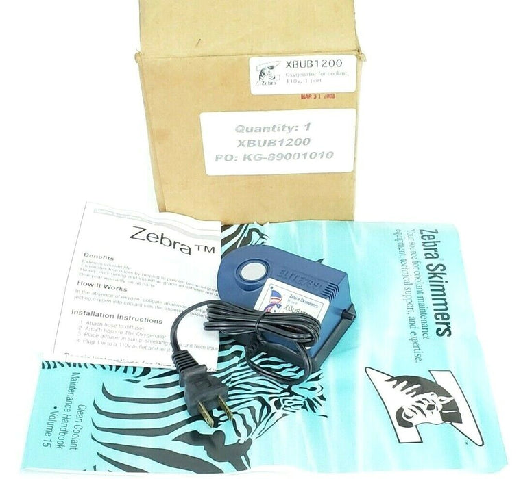 NIB ZEBRA XBUB1200 OXYGENATOR FOR COOLANT