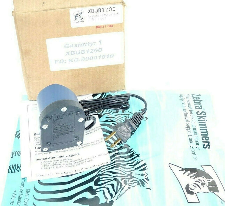 NIB ZEBRA XBUB1200 OXYGENATOR FOR COOLANT
