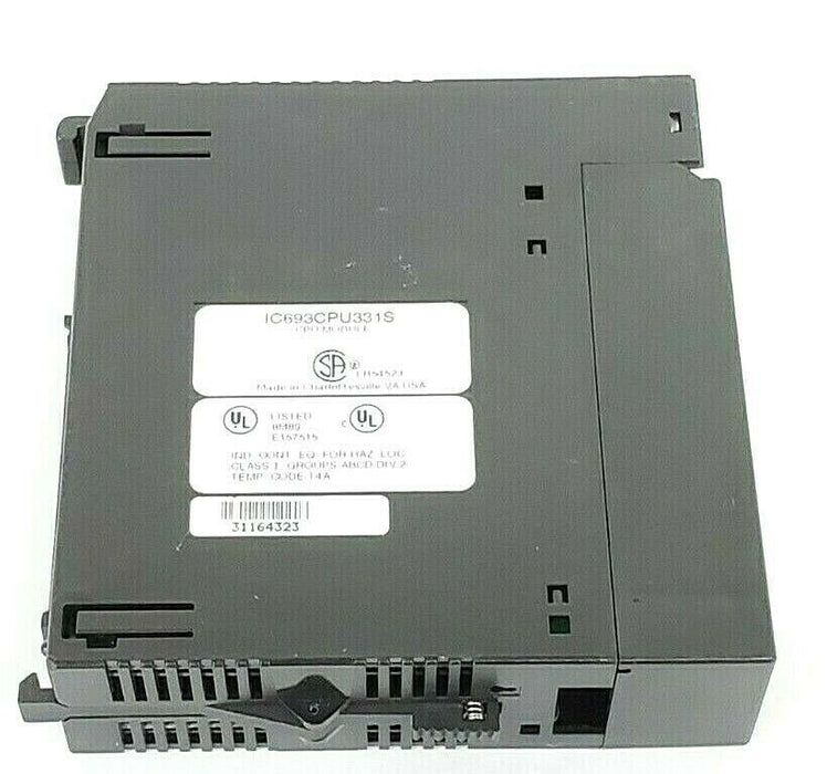 GE FANUC IC693CPU331S CPU MODULE (MISSING PLASTIC COVER)