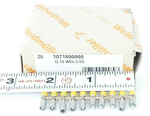 BOX OF 20 NEW WEIDMULLER 1071800000 Q 10 WDL2.55