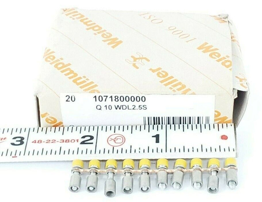 BOX OF 20 NEW WEIDMULLER 1071800000 Q 10 WDL2.55