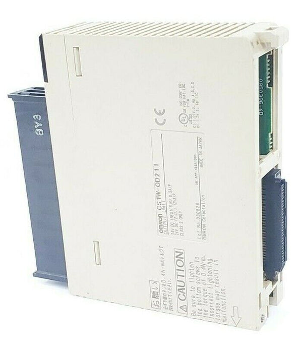 OMRON CS1W-OD211 OUTPUT UNIT CS1WOD211, 24V DC (MISSING COVER)