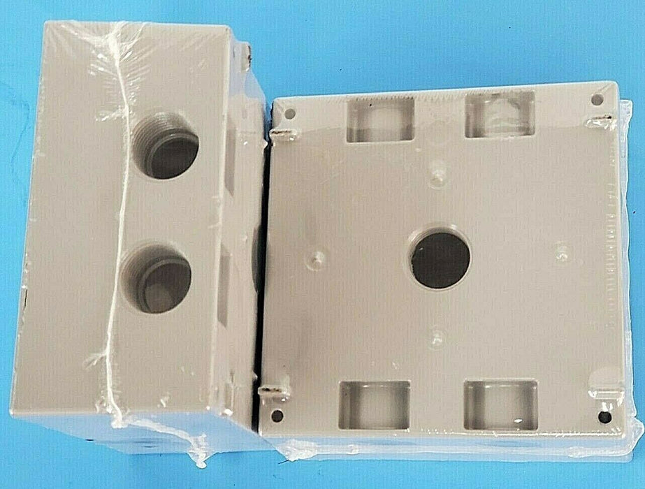 LOT OF 2 NEW BELL OUTDOORS 5337-0 TWO-GANG BOX 4A244A