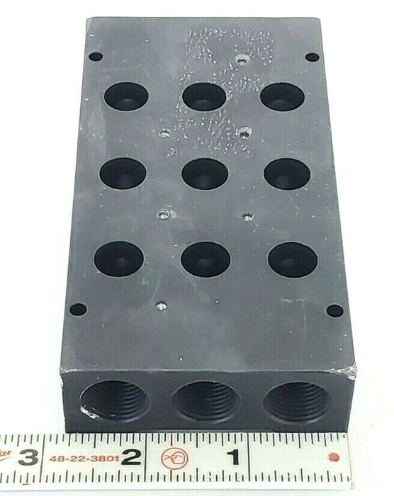 NEW NUMATICS 106-705 MANIFOLD 3/8INCH NPTF 3 STA L SERIES 106705