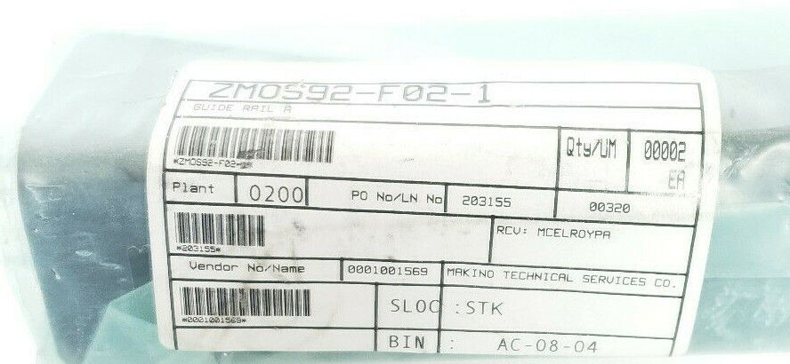NEW MAKINO ZMOS92-F02-1 GUIDE RAIL YS3C64-0201 ZMOS92F021