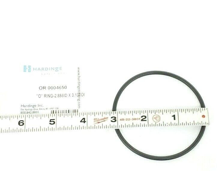 NEW HARDINGE OR 0004650 "O" RING 2.858 I.D. X 3.13 O.D.